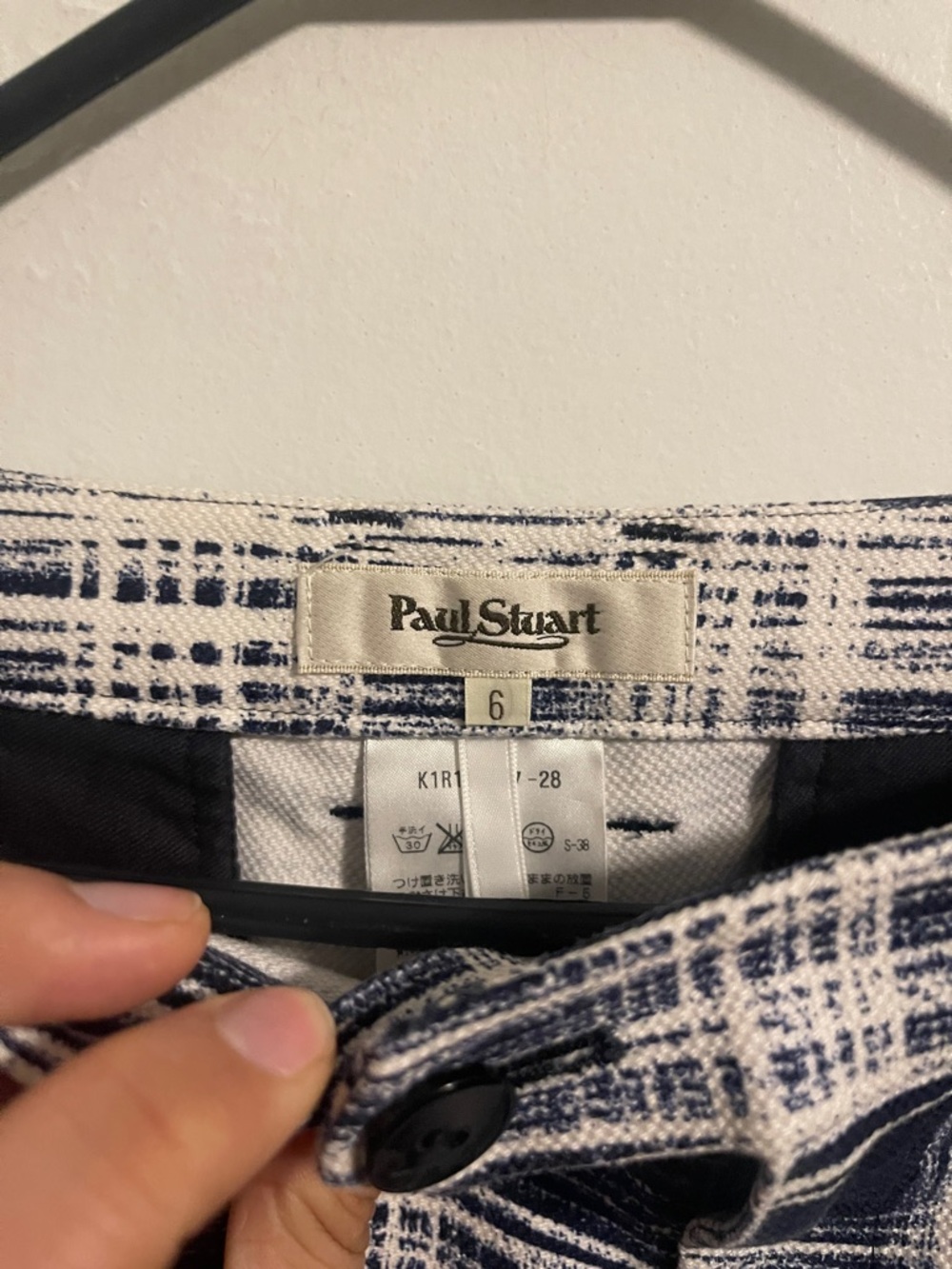 Paul Stuart Woman’s Japanese Plaid Cotton Pants - Picture 3 of 7